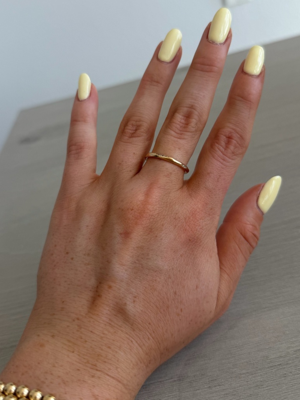 Kendra Scott Sade 14K Yellow Gold Diamond Ring (Size 8)